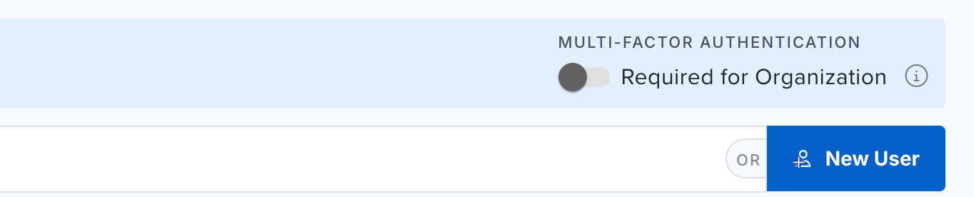 Admin MFA settings