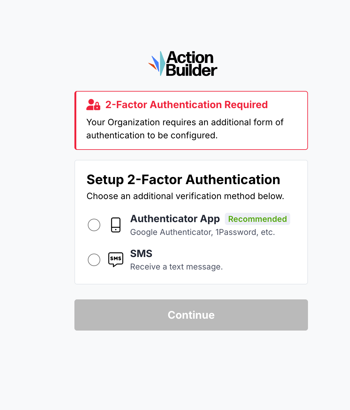 Admin MFA per-user management screen